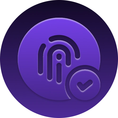 Inicia sesión en la app de Roobet usando Face ID o huella digital.