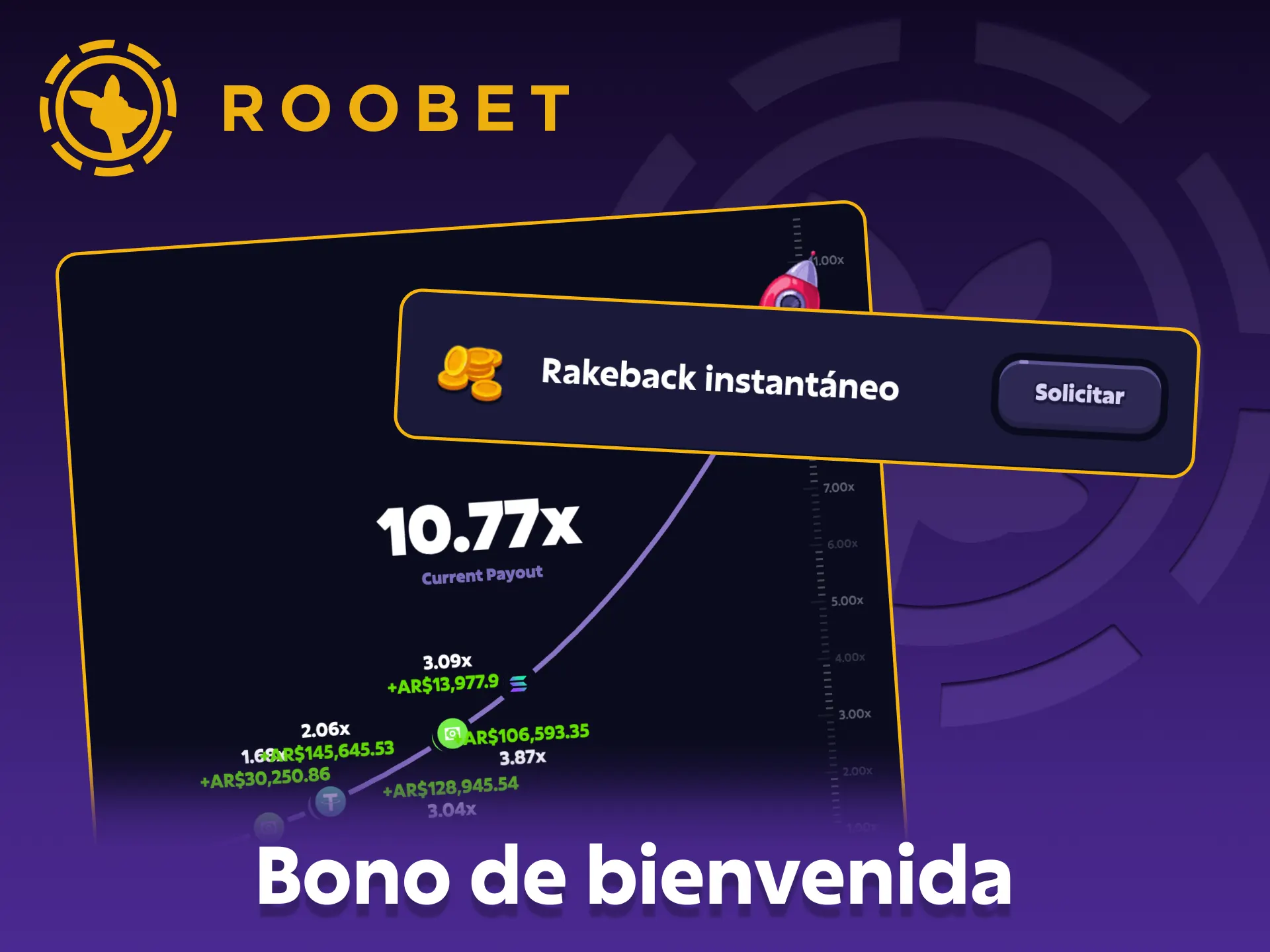 Taka aprovecha el generoso bono de bienvenida de Roobet Crash.
