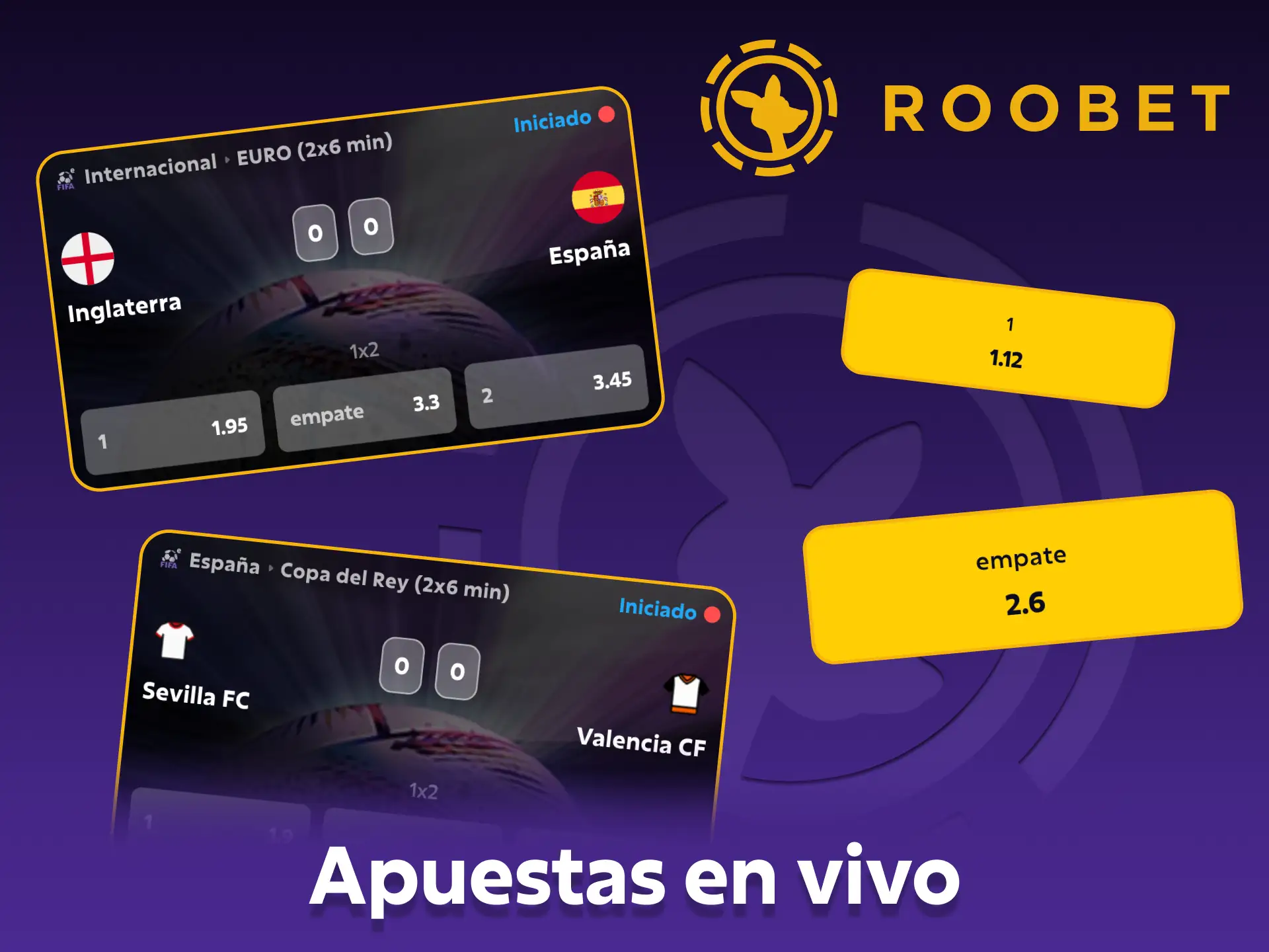Prueba las apuestas en directo de Roobet y gana premios en tiempo real.