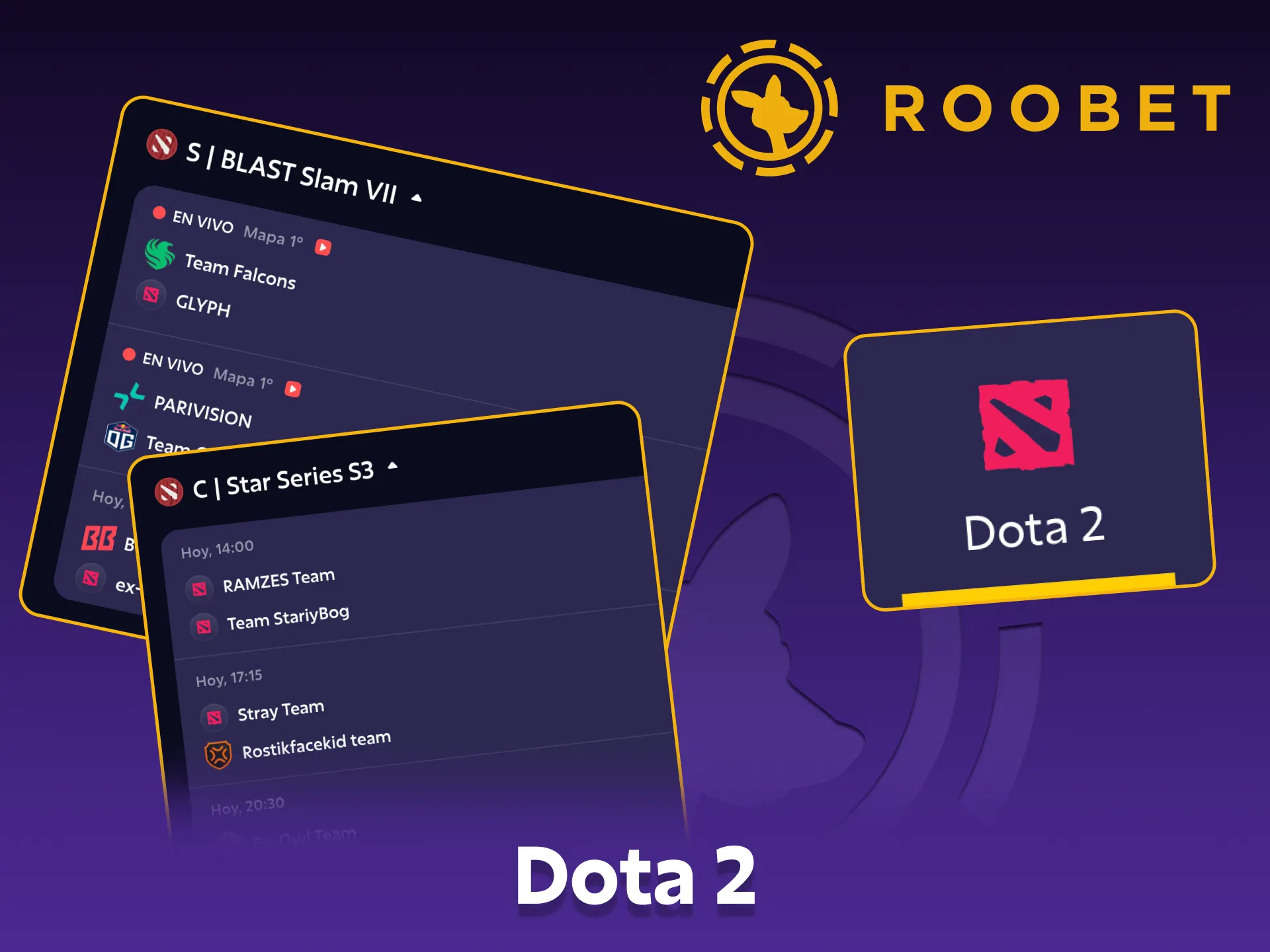 Empieza a apostar en torneos de Dota 2 y gana en Roobet.