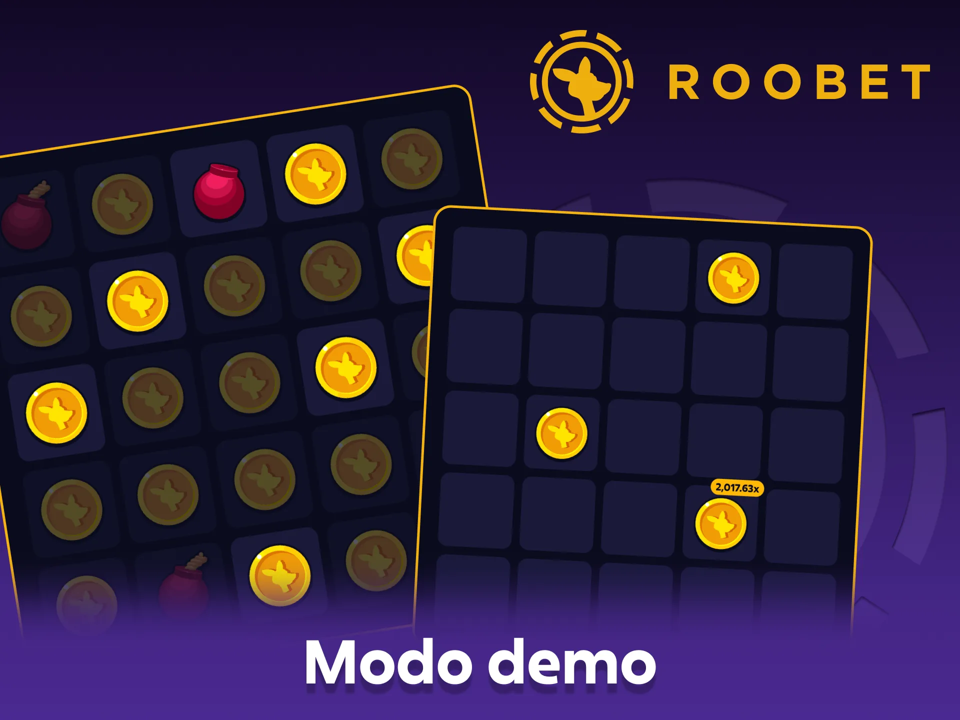 Utiliza el modo de demostración en Roobet Mines para explorar el juego.