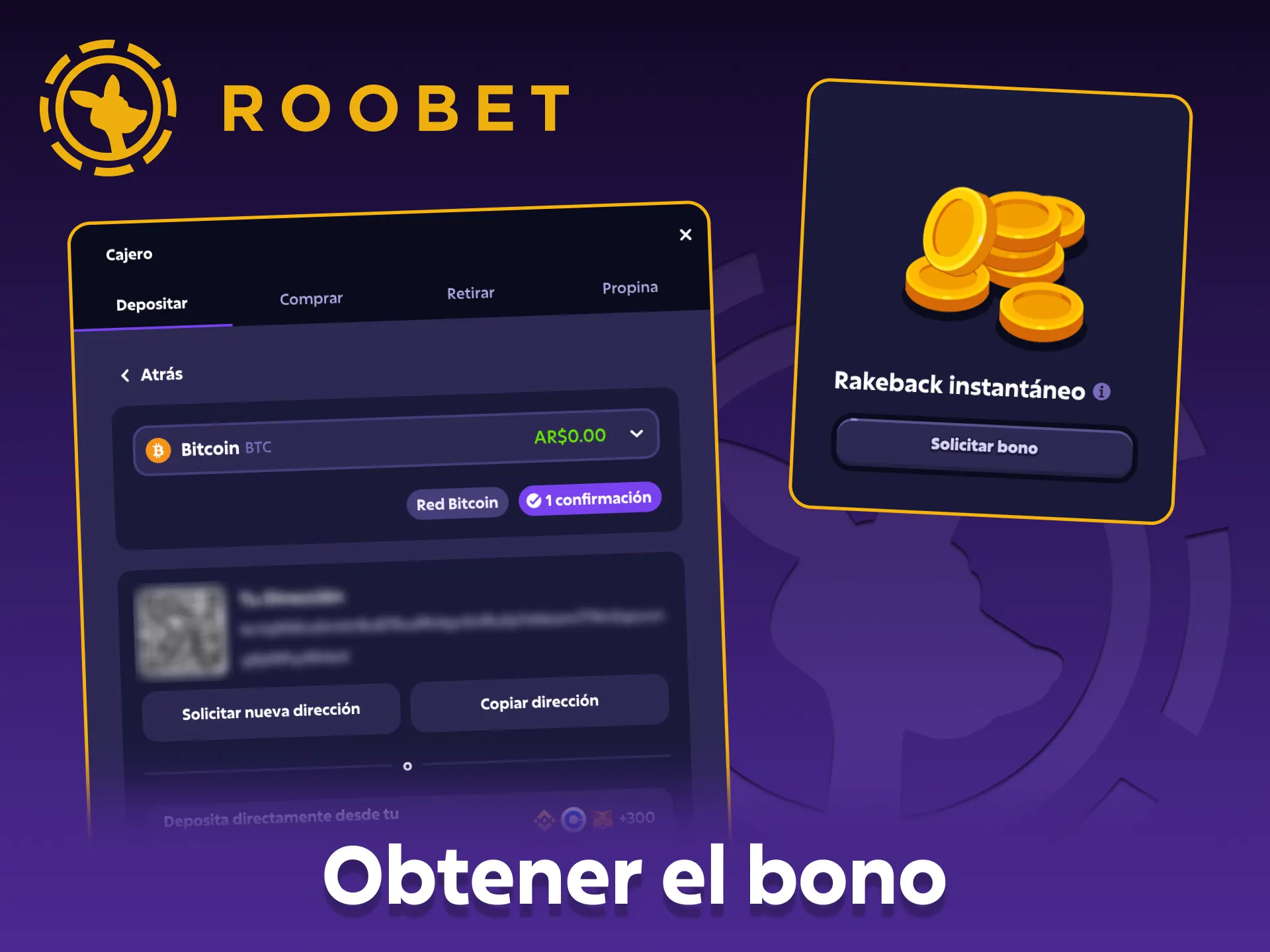 Aprende cómo reclamar el bono de bienvenida de Roobet.