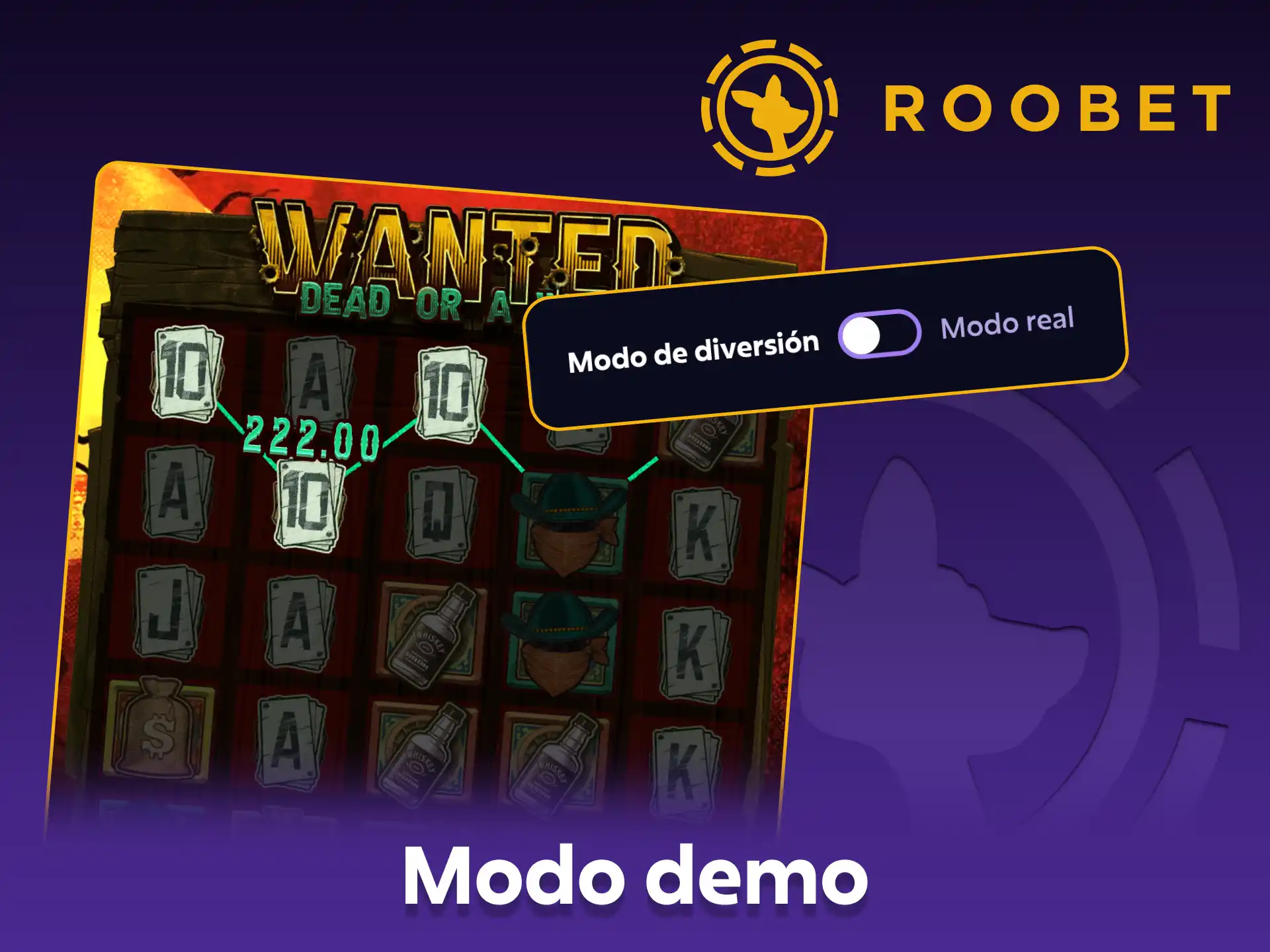 Prueba el modo demo del juego Wanted Dead or a Wild en Roobet.