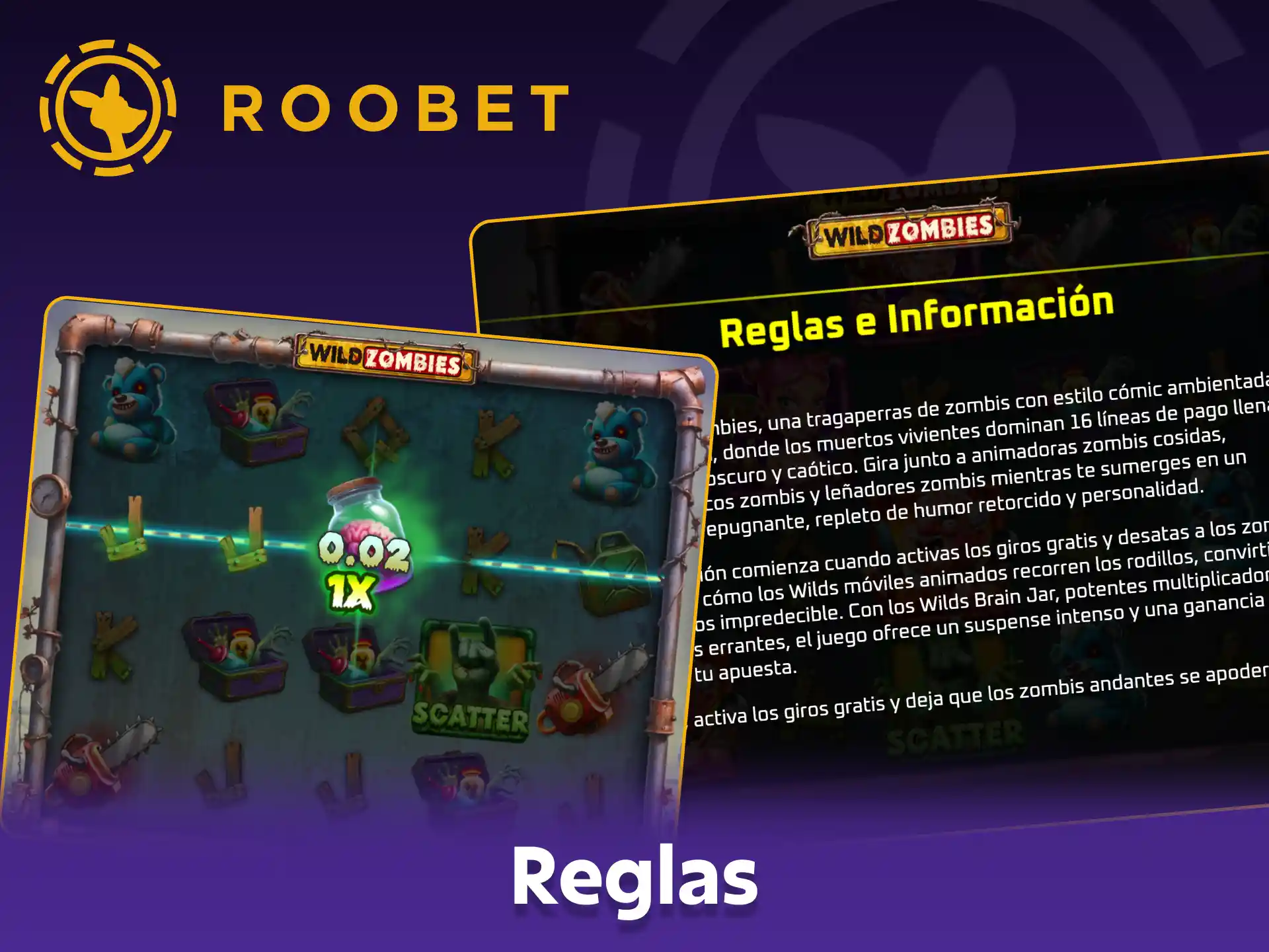 Aprende las reglas del juego Wild Zombies para jugar con éxito en Roobet.